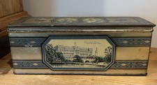 Vintage Silver Jubilee 1910-1935 Commemorative Bee Bee Biscuit Tin