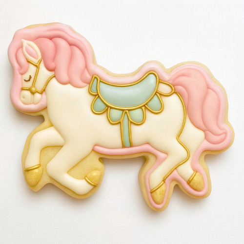 Carrousel horse cookie cutter - carrousel,