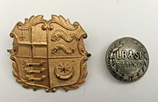 Antique London Brighton & South Coast Railway - Hat Badge & Button.