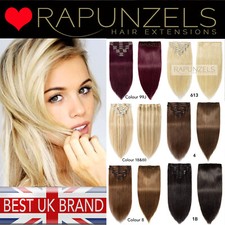Clip in hair extensions, clip