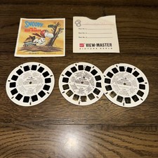 gaf packet View-Master Snoopy & Red Baron 3 reels Packet No B544, has booklet