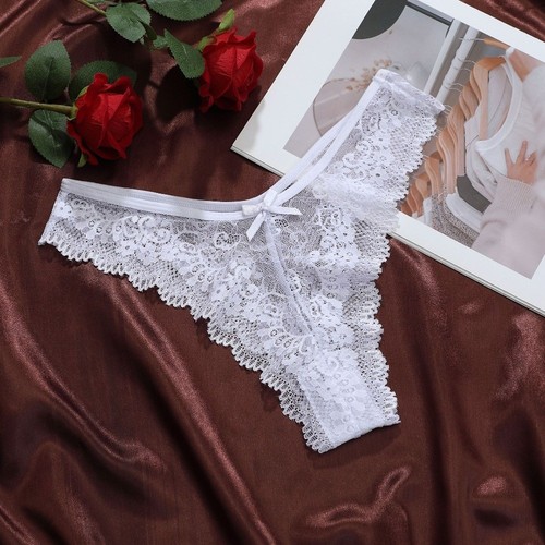Traceless lace thong - lace, panties