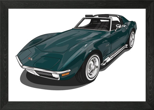 Corvette stingray green - corvette,