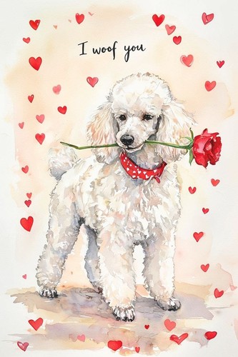 Large luxury white - large, poodle