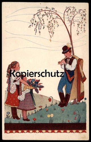 Vintage postcard children - postcard,