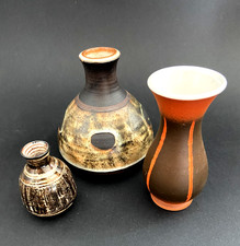 3 x Art Pottery vases
