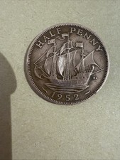 UK GREAT BRITAIN- 1952 HALF PENNY