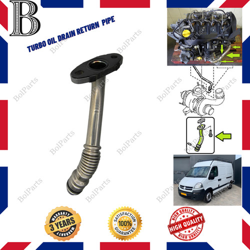 Turbo oil drain - drain, return