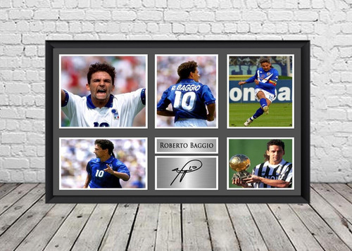 Roberto baggio signed photo - roberto,