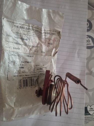 Baxi 231825bax thermostat - 231825bax,