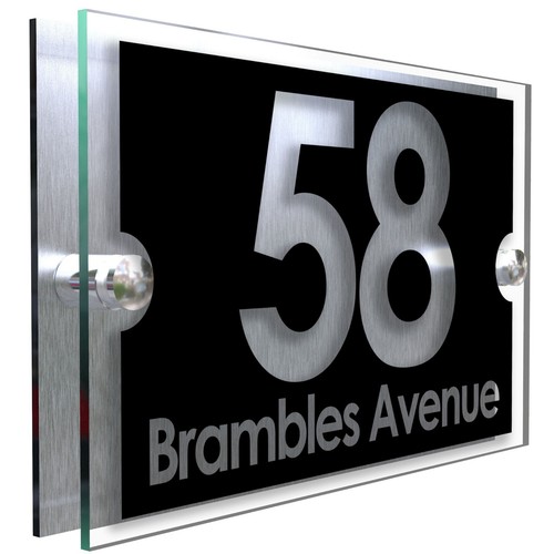 House number plaques door - house,