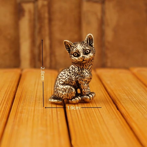 Vintage brass cat ornaments - vintage,