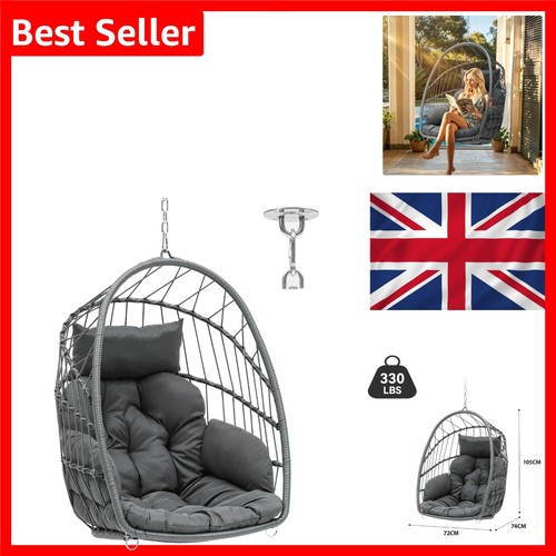 Rattan egg chair 150kg garden - rattan,