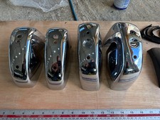 Classic Aston Martin V8 (AMV8) bumper overriders set of 4, front and rear.