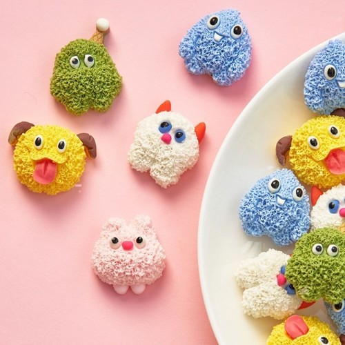 5pcs funny furry monster - funny,