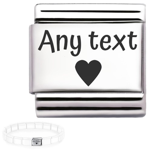 Personalised charm custom text - charm,