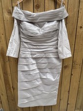 IRRESISTIBLE SILVER - OFF THE SHOULDER  DRESS Cost £695 NEW