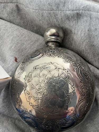 Sheffield pewter hip flask - sheffield,