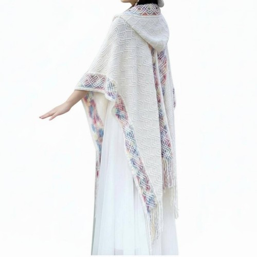 Boho hooded cape - cape, poncho