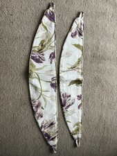 One Pair Of Laura Ashley Gosford Plum Curtain Tiebacks Pre-owned  12/28