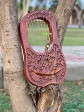 Flower Lyre Harp 10 Metal
