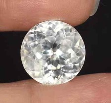 A-1 Natural Ceylon White Sapphire 16.15 CT Attractive Round Shape Loose Gemstone