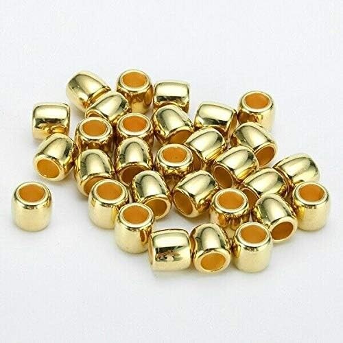 Gold beads for hair braids - gold,