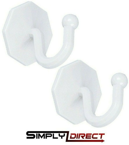 White curtain tie back - 2x,