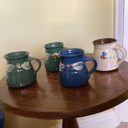 Hand thrown studio pottery set - studio,