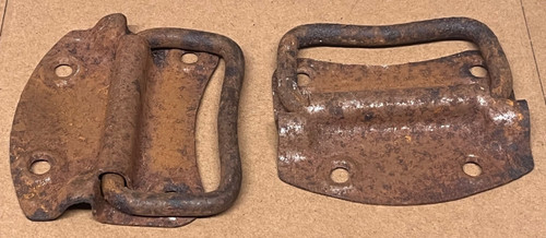 Pair vintage metal - of,