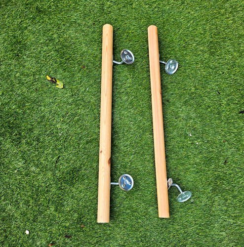 Wooden stair handrails - 2x,