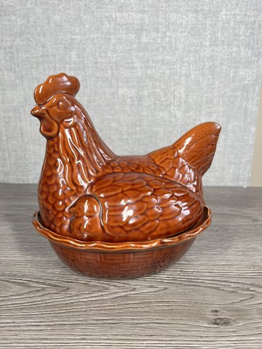 Vintage brown glazed - brown,