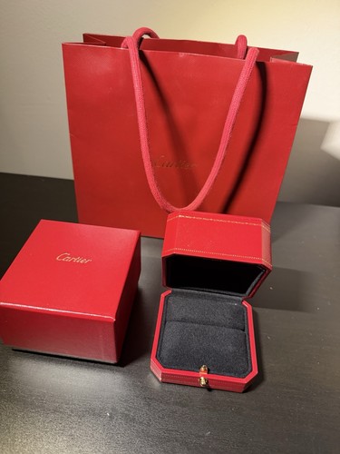 Cartier ring box case with - box,