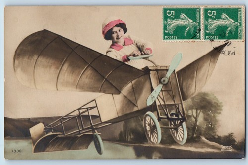 Postcard rppc photo surreal - rppc,