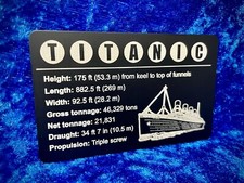 Lego Titanic Aluminium Etched
