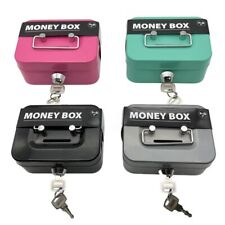 Lockable Cash Box with Coin Slot Coin Bank Fashion Coin Saving Box