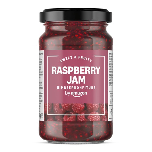 Sweet raspberry fruit jam 454g - fruit,