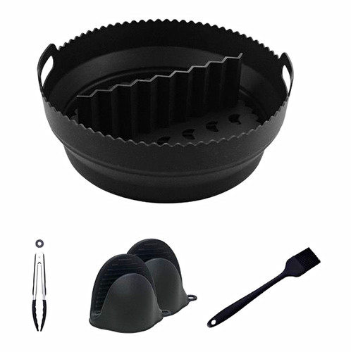 Black silicone air - air, fryer