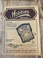 Hobbies Weekly Magazine January 1941, Vol 91 No 2359, Novel Perpetual Calendar