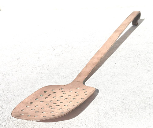Vintage french copper ladle - vintage,