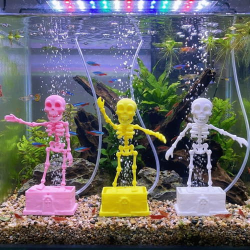 Dancing skeleton aquarium - 3d,