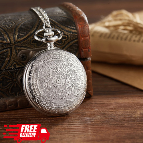 Vintage quartz silver pocket - vintage,