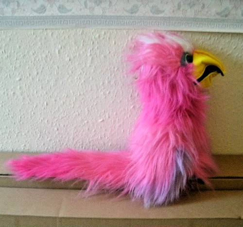 The puppet company - pink, parrot