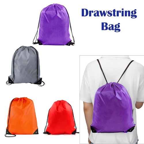 Nylon drawstring backpack - nylon, gym