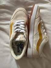 Womens Cream and Yellow Vans