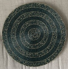 Teal And Gold Beaded Placemats
