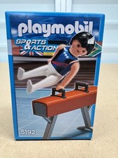 Rare Playmobil Sports And Action Gymnast Pommel Horse 5192 New Boxed Sealed 2011