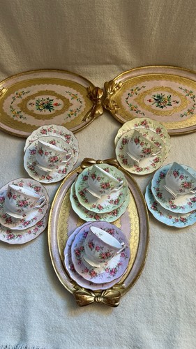 Aynsley teaset ditsy roses - teaset,