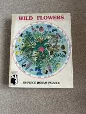 RSNC Wild Flowers 300 Piece Vintage Circular Jigsaw Puzzle Complete 1982
