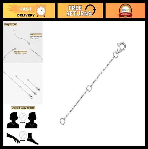 14k gold necklace extender - gold,